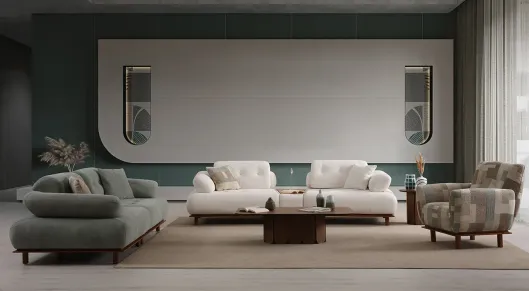 Product img 1, Lois Ahşap Ayaklı Koltuk Takımı